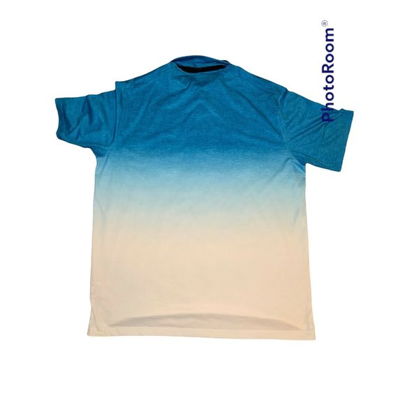 Nike Golf Tour Performance Men’s Golf Polo Blue Ombré Size Extra Large - Picture 4 of 4